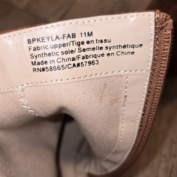 BP Keyla Platform Bootie in Tan Chestnut Multi Sizes - Picture 9 of 11